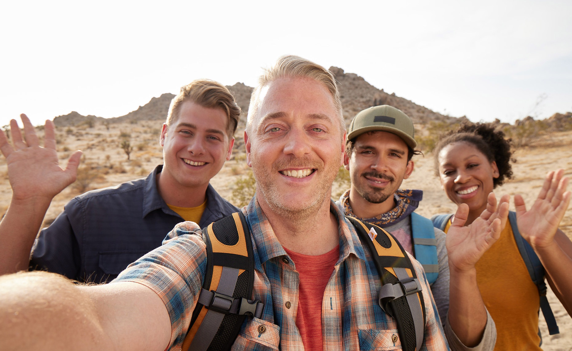 Selfie group photo on the hike