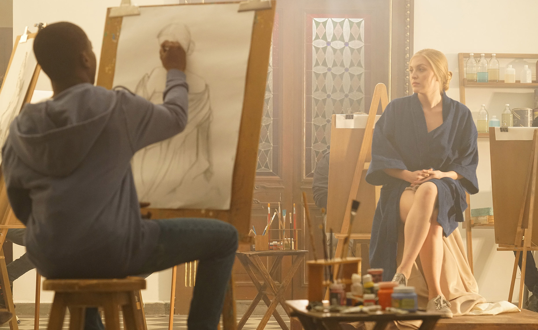 Student in Life Drawing Class