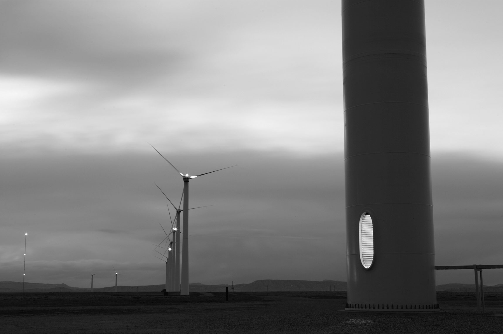 Wind Farm Landscape View